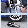 Car Vacuum Cleaner Air Pump Four-In-One Car Air Pump Digital Display 120W, Specification:Wireless, Style:Digital Meter
