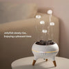 Dynamic Multi-Spray Aromatherapy Diffuser With Colorful Lights Remote Control Humidifier EU Plug(V80 Spit Circle Upgrade Model)