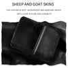 Car Center Console Hanging Bag Sheepskin Leather Storage Bag(Brown)