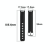 For Fitbit Inspire 2 TPE Watch Band, Size:S(Black)