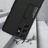 For Samsung Galaxy S21 Ultra 5G GKK Ultra-thin Shockproof Phone Case with Holder & Pen Slots & Stylus Pen(Black)