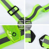 LED Reflective Vest High Stretch Outdoor Reflective Vest Traffic Safety Reflective Clothing(Yellow)