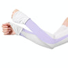 1 Pair Summer Sun Protection Extended Ice Sleeves UV Protection Arm Sleeves, Size: M(White+Purple)