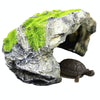 Box Turtle Hide Cave Mossy Basking Spot Reptile Amphibian Shelter GT47