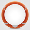 Car Steering Wheel Cartoon Short Fluff Handle Cover, Size: 38cm(Orange Round)