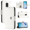 For Redmi Note 9S / Note 10 Lite Rhombic Texture Flip Leather Phone Case with Lanyard(White)
