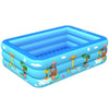 Household Indoor and Outdoor Amusement Park Pattern Children Square Inflatable Swimming Pool, Size:150 x 110 x 50cm