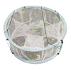Automatic Folding Fish Net With Support Rod Fishing Cage Lobster Net Fishing Gear, Color: 4 Holes White