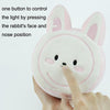 F-CL-03 Plush Cake Rabbit Night Lights Student Dormitory Cute Demon Eye Vibration Clock Light(Yolk Rabbit)