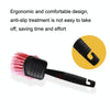 W-0272 Multifunctional Long Hair Cleaning Soft Car Tire Brush(Red)