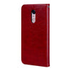 For Xiaomi Redmi 5 Oil Wax Texture Horizontal Flip Leather Case with Holder & Card Slots & Wallet(Red)