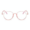 Fashion Eyeglasses Retro TR Frame Plain Glass Spectacles(Pink)