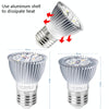 2 PCS LED Plant Growth Lamp Full Spectrum Plant Fill Light Cup, Power: E27 28 Beads