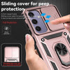 For Samsung Galaxy S24 FE 5G Sliding Camshield Holder Phone Case(Rose Gold)