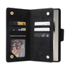 For Samsung Galaxy S25 Ultra 5G Rivet Buckle 9 Cards Three Fold Leather Phone Case(Black)