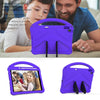 For iPad 10.2 2021 / 2020 / 2019 EVA Flat Anti Falling Protective Case Shell with Holder(Purple)