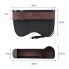 Car Central Control Seat Gap Storage Box with Dual USB Ambient Lights, Color: Suede Coffee Co-pilot