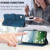 For iPhone XR Tulips Embossed Leather Phone Case with Lanyard(Blue)