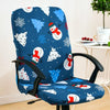Stretch Chair Cover Office Armrest Lift Computer Chair Seat Cover, Size: S(Happy Christmas Black)
