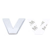 Car Vehicle Badge Emblem 3D English Letter V Self-adhesive Sticker Decal, Size: 4.5*4.5*0.5cm