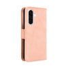 For Samsung Galaxy A36 5G Skin Feel Calf Texture Card Slots Leather Phone Case(Pink)