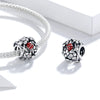 S925 Sterling Silver Garden Elves Ladybug Beads DIY Bracelet Necklace Accessories