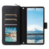 For Samsung Galaxy A23 5G Nine-card Slots Zipper Wallet Bag Leather Phone Case(Black)