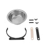 Small Hanging Stainless Steel Dog Bowl - Cage Mount