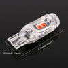 10 PCS T10 DC12V / 1W Car Clearance Light 5LEDs SMD-3030 Lamp Beads (Red Light)