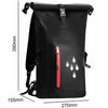 25L Waterproof Backpack Waterproof Bucket Bag With Reflective Strip(Blue)