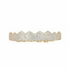 Hip-HopGold-Plated Micro-Inlaid Zircon 8 Gold Braces, Colour: Gold Upper Teeth