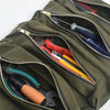 Car Auto Multi-function Canvas Storage Bag Portable Tool Bag Hanging Pocket Bag (Army Green)