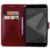 For Xiaomi Redmi Note 4X Roses Pressed Flowers Pattern Flip Leather Case with Holder & Card Slots & Wallet(Brown)