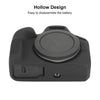 For Canon EOS R100 Glossy Soft Silicone Protective Case(Black)