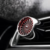 Car Fragrance Super Engine Car Air Conditioning Aroma Diffuser Outlet Ornament, Model: Gray Titanium Blue Light