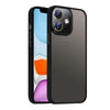 For iPhone 11 Nano Semi-transparent Frosted Skin Feel Phone Case(Black)