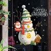 30x45cm Christmas Static Wall Stickers Glass Window Christmas Decoration Poster, Style: SDJ2318