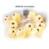 LED Halloween Decoration Atmosphere Layout Ghost Face Light String, Model: 3m 20 LEDs Flashing(Warm White)