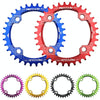 MOTSUV Narrow Wide Chainring MTB  Bicycle 104BCD Tooth Plate Parts(Red)