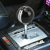 Universal Vehicle Ball Shape Modified Resin Shifter Manual 5-Speed Gear Shift Knob(Black White)