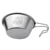 Campingmoon S220 Outdoor Portable Thickened Stainless Steel Bowl Camping Multi-Purpose Cutlery(Metallic)