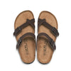 Ruizu Couple Cork Slippers Beach Shoes Flip Flops, Size: 44(Brown)