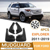 For Ford Explorer 2011-2019 4pcs/Set Car Auto Soft Plastic Splash Flaps Fender Guard