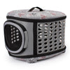Foldable EVA Pet Carrier Bag, Grey - 45x38x32cm