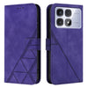 For Redmi K70 Ultra 5G Global Crossbody 3D Embossed Flip Leather Phone Case(Purple)