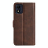 For Alcatel 1B 2022 Dual-side Magnetic Buckle Horizontal Flip Leather Phone Case(Brown)