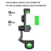 Motorcycle Spherical Compass Phone Holder, Rearview Mirror without Light (Green)