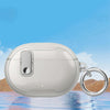 For Apple Beats Studio Buds / Buds+ Clear Electroplated Acrylic Headset Protective Case(White)