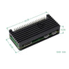 Waveshare Aluminum Alloy Protection Case for Raspberry Pi Zero Series, Fits Zero / Zero 2 W