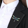 Retro Oil-Dripping Enamel Dragonfly Brooch(Red)